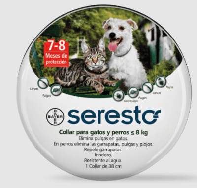 SERESTO COLLAR ELIMINA PULGAS Y GARRAPATAS
