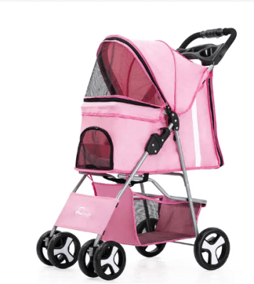 COCHE MASCOTA ROSADO DTC 804 de 4 ruedas1