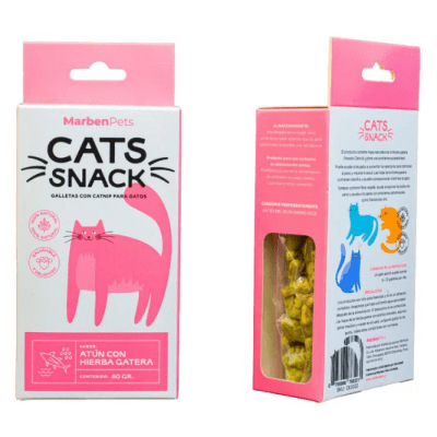 GALLETA CATS SNACK atún con hierba gatera 80 gr