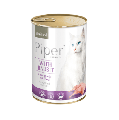 LATA PIPER GATO Esterilizado sabor conejo 400 gr1