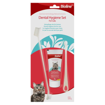 Bioline Dental Higiene set para gato (pasta y cepillo) 50 gr1
