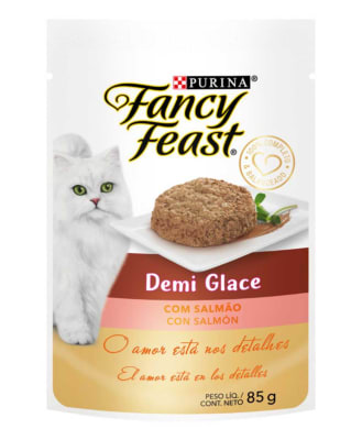 POUCH FANCY FEAST demi glace salmón 85 gr
