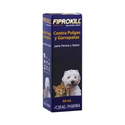 FIPROKILL SPRAY ANTIPULGAS Y GARRAPATAS perro y gato1