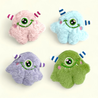 PELUCHE CON CATNIP WONDER CAT MONSTRUO 8 cm1