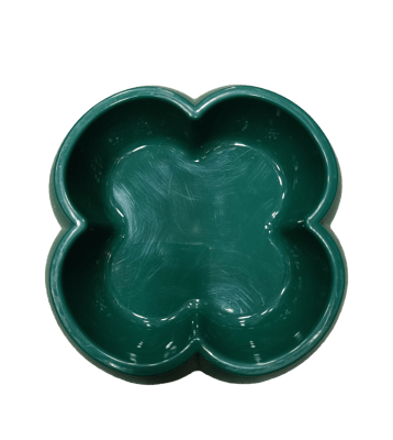 PLATO PLASTICO TRANSPARENTE forma trébol M 300 ml1