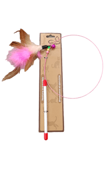 Varilla Feline	alambre con plumas 100 cm