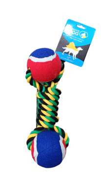 JUGUETE WONDER DOG forma de hueso con pelotas de fieltro1