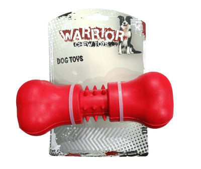 JUGUETE WARRIOR HUESO GRANDE ROJO CON PUAS AL MEDIO
