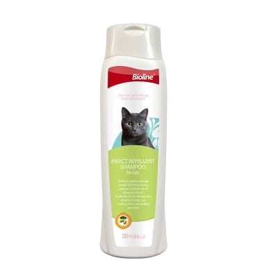 Bioline Shampoo Gato repelente de insectos 250 ml