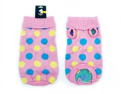 Chaleco Rosa con Puntos Wonder Dog1