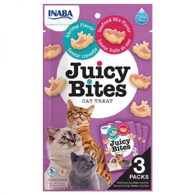 JUICY BITES SNACK GATO SHRIMP Y SEAFOOD (CAMARON Y MARISCOS) 33.9 GR