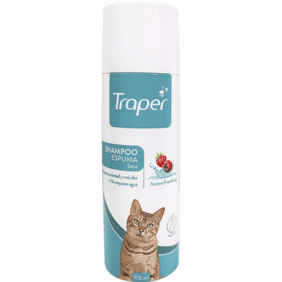SHAMPOO TRAPER espuma seca gato 170 ML