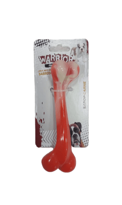 JUGUETE WARRIOR HUESO NARANJO SABOR CARNE