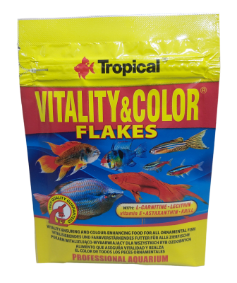 ALIMENTO PECES TROPICAL Vitaly & color flakes 12 gr1