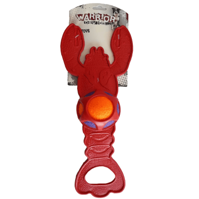JUGUETE WARRIOR LANGOSTA DE CAUCHO CON PELOTA Y SONIDO