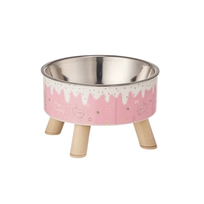 Plato con patitas rosado