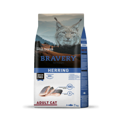 BRAVERY Gato adulto Herring (Pescado) 7 kg