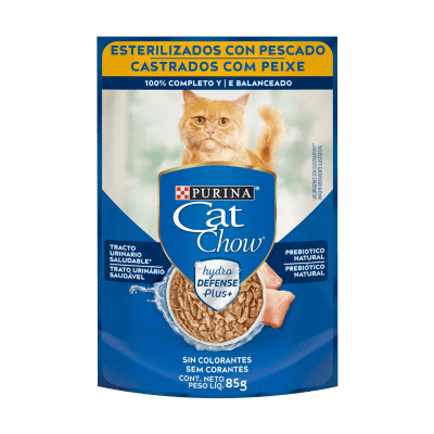 POUCH gato Cat Chow Esterilizado pescado 85 gr