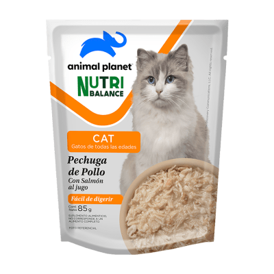 Pouch Animal Planet gato pollo con salmón 85 gr