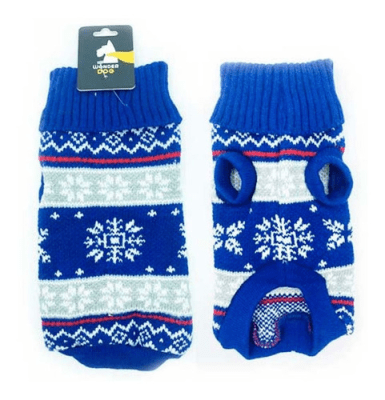 Chaleco Azul Copos de nieve Wonder dog