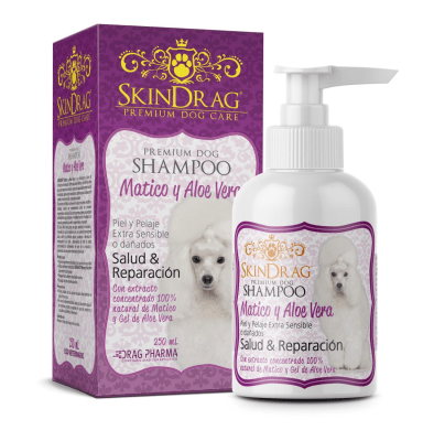 SHAMPOO SKINDRAG PERRO MATICO Y ALOE VERA 250 ml1