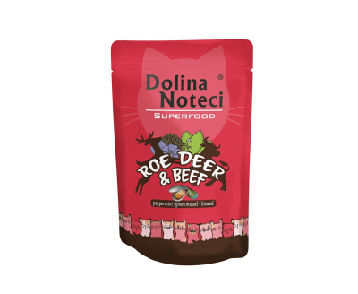 POUCH DOLINA GATO corzo y vacuno (roe deer & beef) 85gr