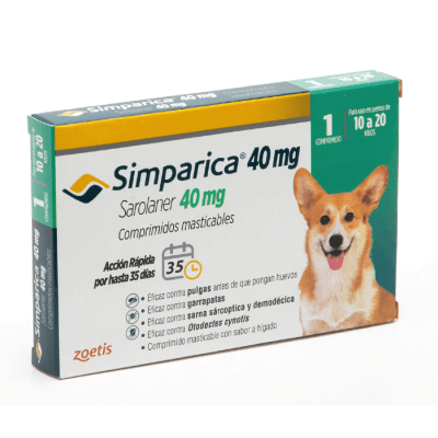 SIMPARICA Antiparasitario oral 10-20 KG