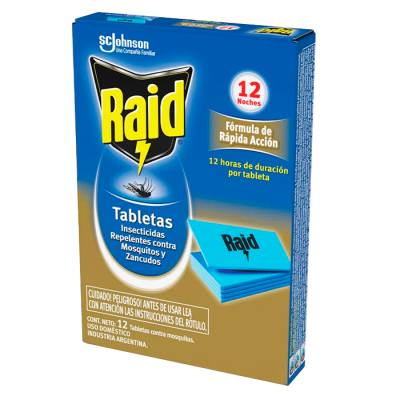 INSECTICIDA TABLETA RAID X12