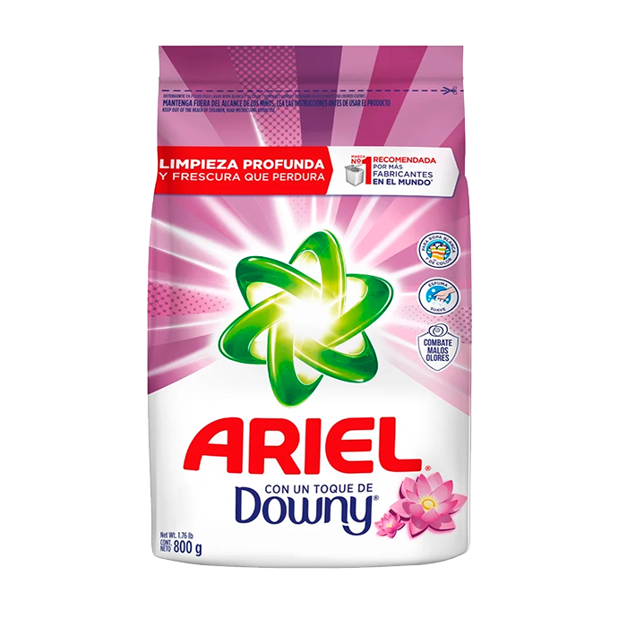 DETERGENTE ARIEL POLVO 800 GR DOWNY1