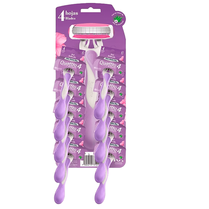 MÁQUINA DE AFEITAR SCHICK 4 HOJAS - CARTÓN 10 UNIDADES2