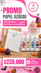 PROMO 250 láminas Azúcar + Pack Tintas Canon
