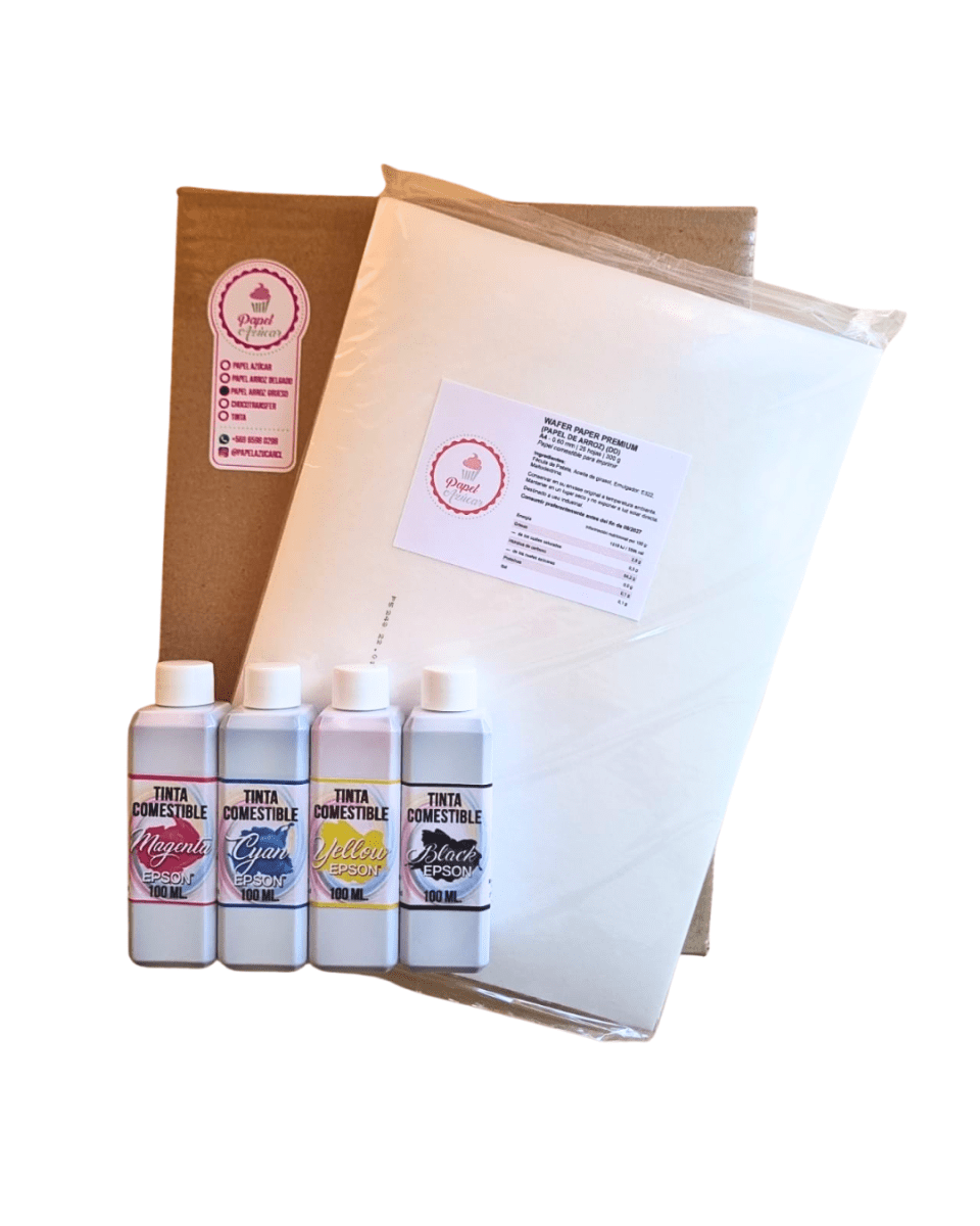 Pack Arroz Grueso 50 láminas + Pack Tintas EPSON1