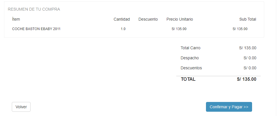 Confirma tu pedido