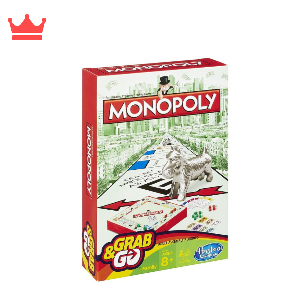 HASBRO MONOPOLY GRAB&GO MONOPOLIO JUEGOS DE VIAJE B1004 Centro