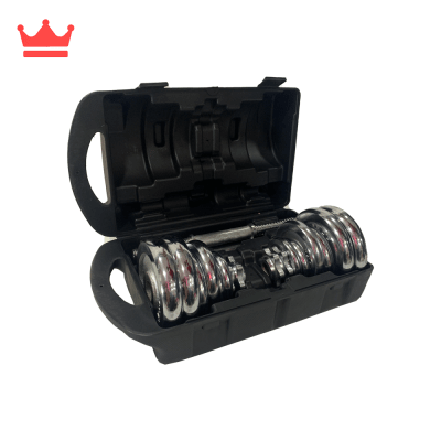 SET DE PESAS CROMADAS 20KG MG-YL20EN C/ADAPTADOR1