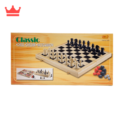 JUEGO DE MESA AJEDREZ + DAMAS + BACKGAMMON 1899A1