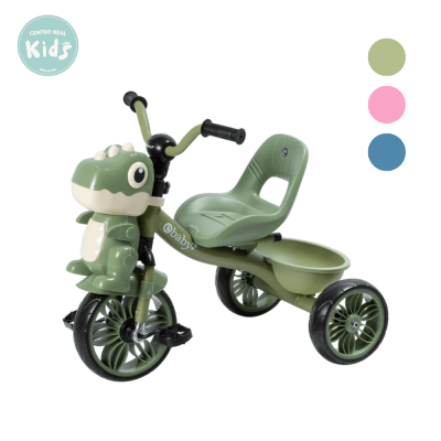 TRICICLO CHAVITO DINOSAURIO MUSICAL EBABY 3201