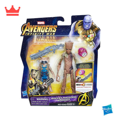 MARVEL AVENGERS GUARDIANES GALAXIA ROCKET RACCOON & GROOT  E20701