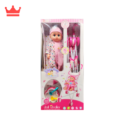 SET MUÑECA CON COCHE Y ACCESORIOS TUTU LOVE 818631