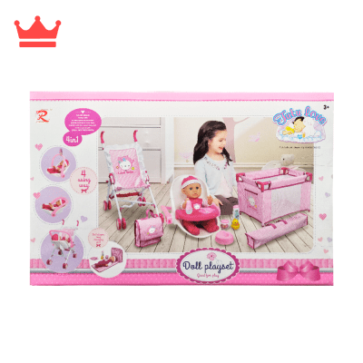 SET MUÑECA CON COCHE Y ACCESORIOS TUTU LOVE 869851