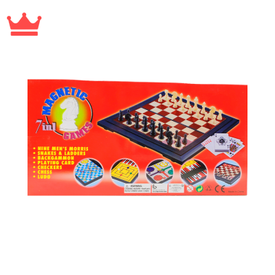 JUEGO DE MESA 7 EN 1: AJEDREZ, DAMAS, LUDO, CARTAS Y MUCHO MÁS 9862A5