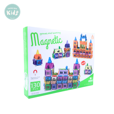 DIDACTICO BLOQUES MAGNETICOS 130 PCS AQ-7371