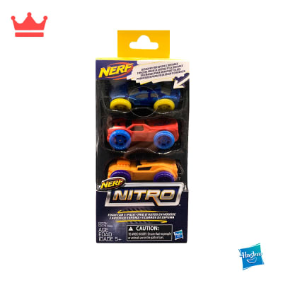 NERF NITRO FOAM CARS X3 C07761