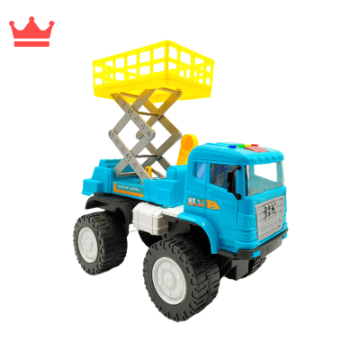 JUGUETE CAMIÓN GRÚA PLATAFORMA A FRICCIÓN VERDE 89871