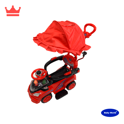 BUGGIE CARRITO DE ARRASTRE CON GUIADOR Y TAPASOL BABY WORLD BW-047B