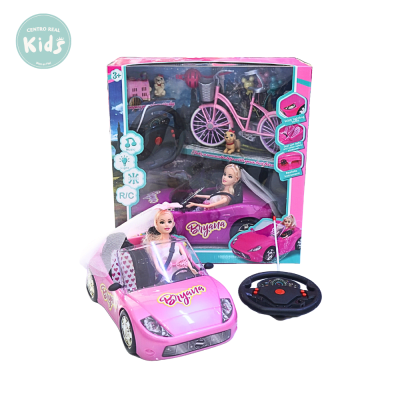 MUÑECA CON BICICLETA Y CARRO A CONTROL REMOTO 928-33B1
