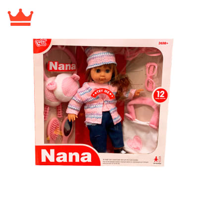 MUÑECA NANA C/ACCESORIOS LD68007B1