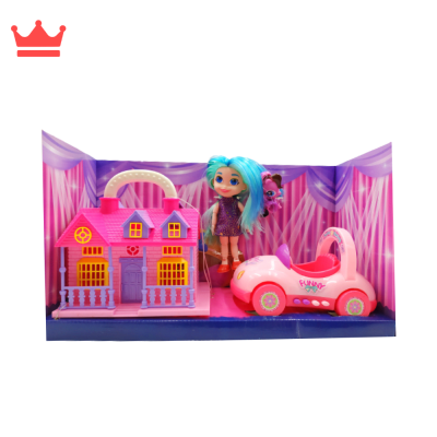 JUGUETE MUÑECA CON CASA Y AUTO 8088-A1