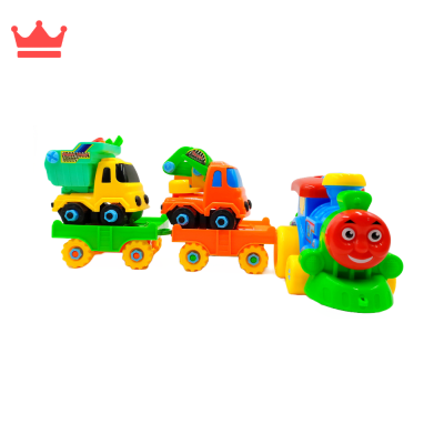 JUGUETE DIY TREN CON REMOLQUE ARMABLE 86991