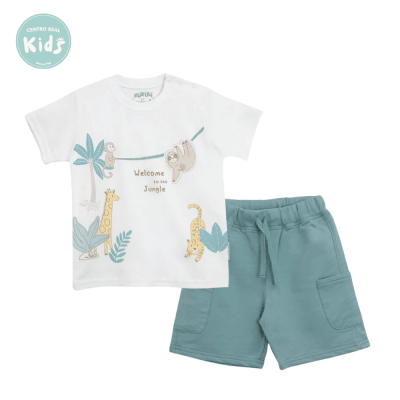 CONJUNTO ZOO POLO Y SHORT 2PZS KUKULI K99811